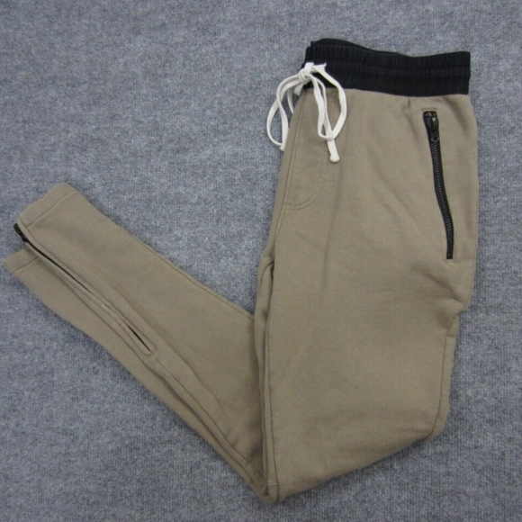 Fear of God FOG Essentials Joggers Tan  Ankle Zip Sweatpants (S} - Picture 1 of 4